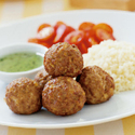 Lamb Meatballs with Mint Jelly Yogurt Sauce
