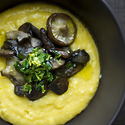 Mushroom Ragout served with Taleggio Polenta and Gremolata